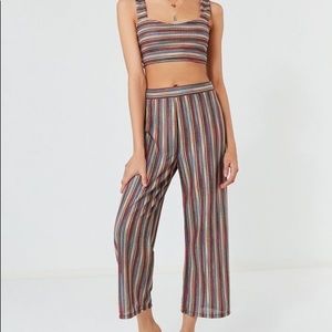 Urban Outfitters Shea Striped Pants & Tank set